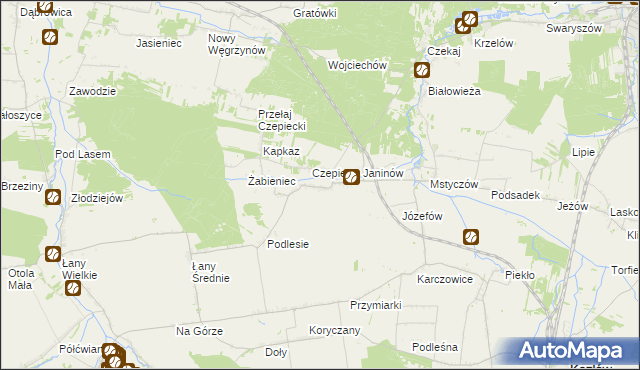 mapa Przełaj, Przełaj na mapie Targeo