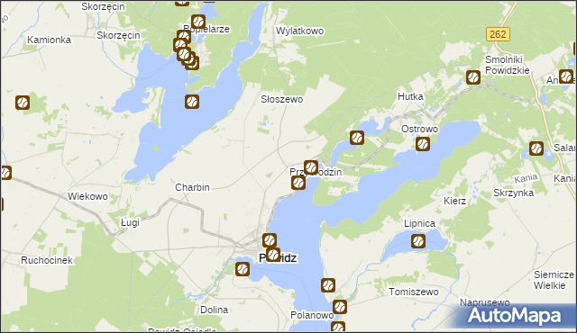 mapa Przybrodzin, Przybrodzin na mapie Targeo