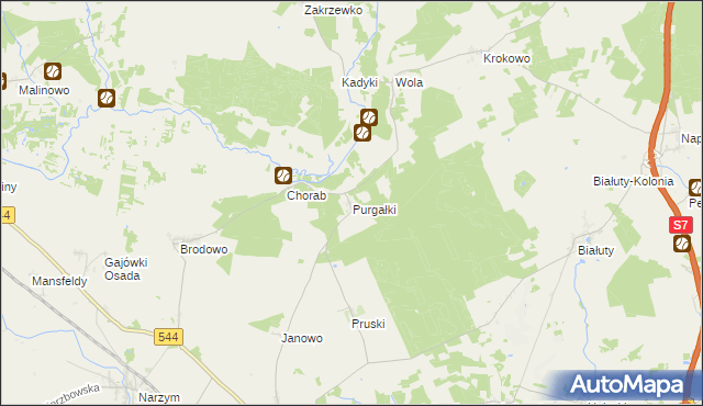 mapa Purgałki, Purgałki na mapie Targeo