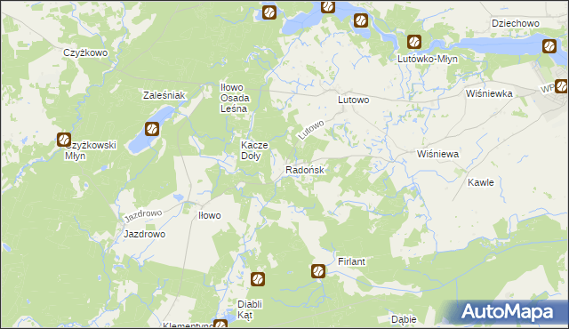 mapa Radońsk, Radońsk na mapie Targeo