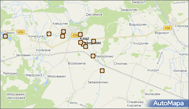 mapa Radoszkowo, Radoszkowo na mapie Targeo