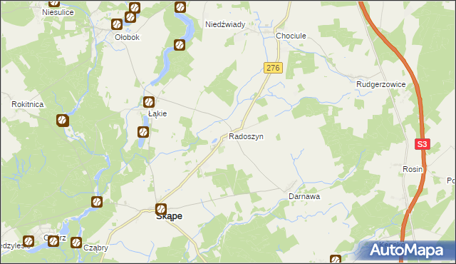 mapa Radoszyn, Radoszyn na mapie Targeo