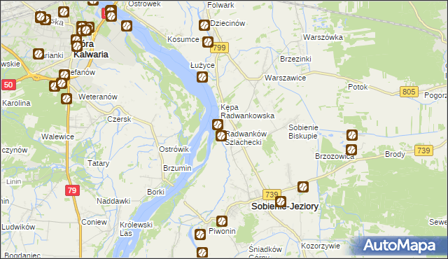 mapa Radwanków Szlachecki, Radwanków Szlachecki na mapie Targeo