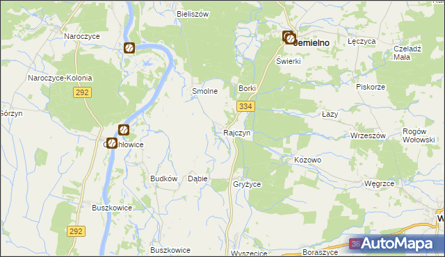 mapa Rajczyn, Rajczyn na mapie Targeo