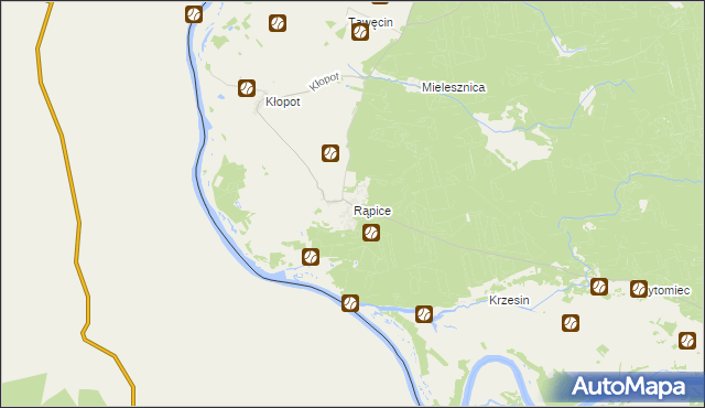 mapa Rąpice, Rąpice na mapie Targeo