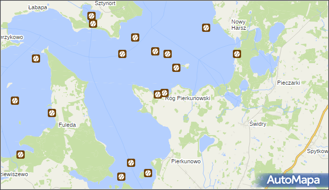 mapa Róg Pierkunowski, Róg Pierkunowski na mapie Targeo