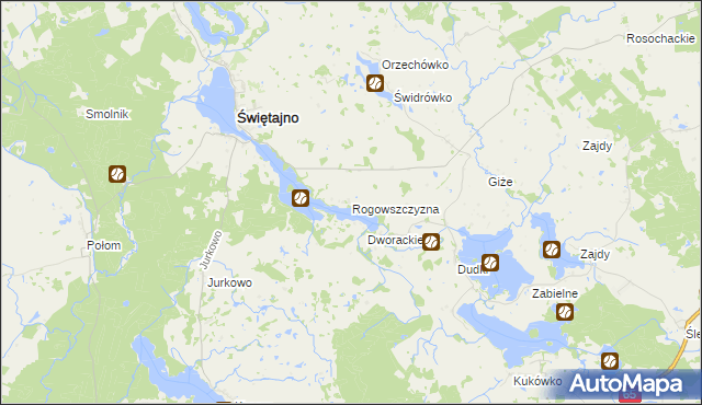 mapa Rogowszczyzna, Rogowszczyzna na mapie Targeo