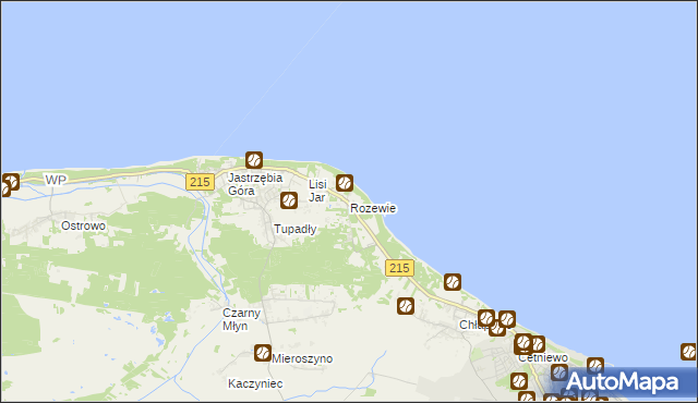 mapa Rozewie, Rozewie na mapie Targeo