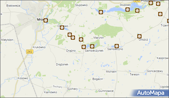 mapa Samsieczynek, Samsieczynek na mapie Targeo