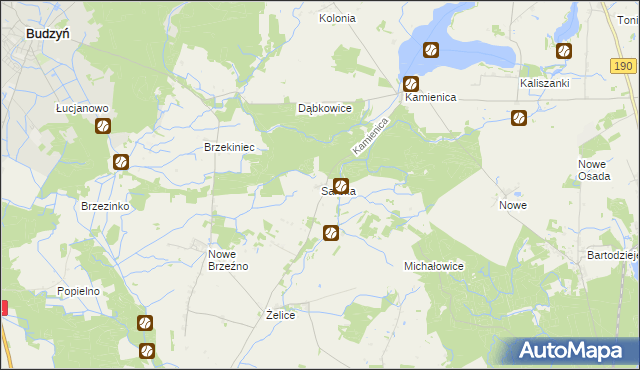 mapa Sarbka gmina Wągrowiec, Sarbka gmina Wągrowiec na mapie Targeo