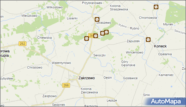 mapa Seroczki, Seroczki na mapie Targeo