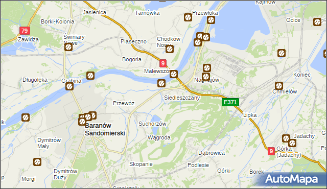 mapa Siedleszczany, Siedleszczany na mapie Targeo