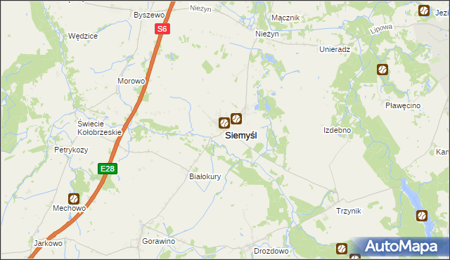 mapa Siemyśl, Siemyśl na mapie Targeo