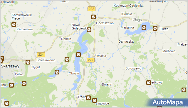 mapa Siwiałka, Siwiałka na mapie Targeo