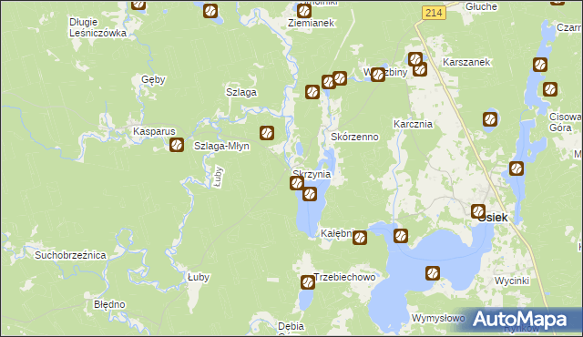 mapa Skrzynia, Skrzynia na mapie Targeo