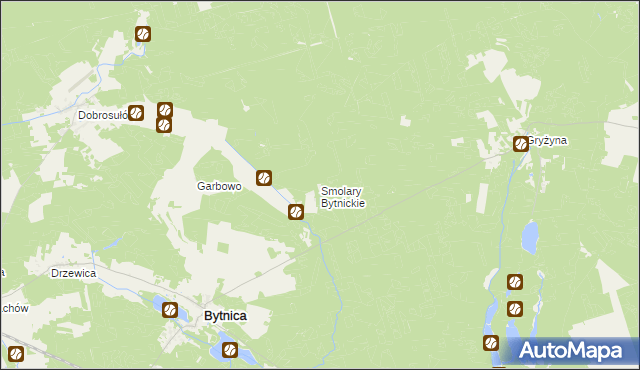 mapa Smolary Bytnickie, Smolary Bytnickie na mapie Targeo