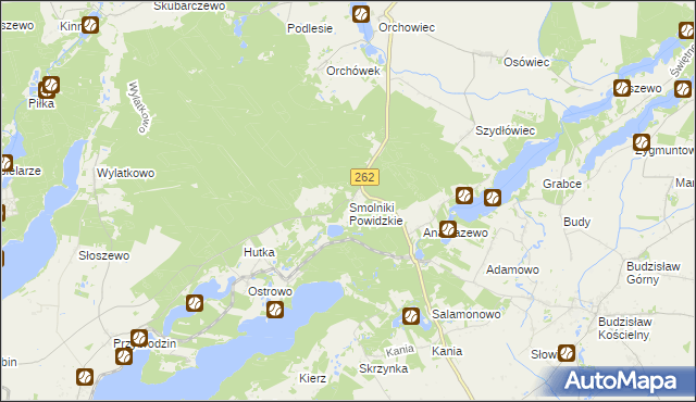 mapa Smolniki Powidzkie, Smolniki Powidzkie na mapie Targeo