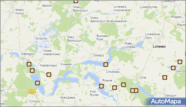 mapa Sobącz, Sobącz na mapie Targeo