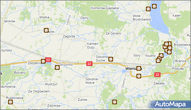 mapa Sokolniki Suche, Sokolniki Suche na mapie Targeo