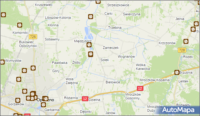 mapa Sołek, Sołek na mapie Targeo