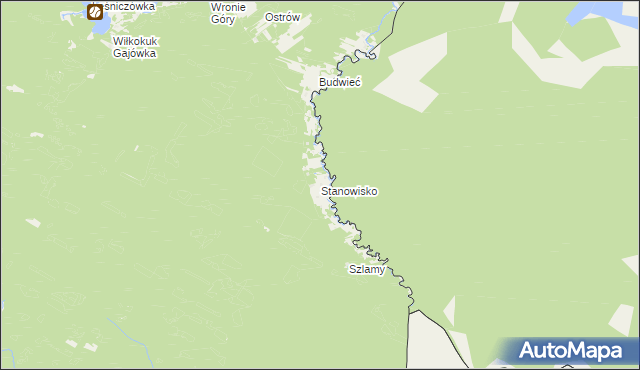 mapa Stanowisko, Stanowisko na mapie Targeo