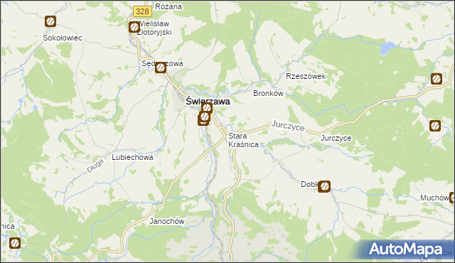 mapa Stara Kraśnica, Stara Kraśnica na mapie Targeo