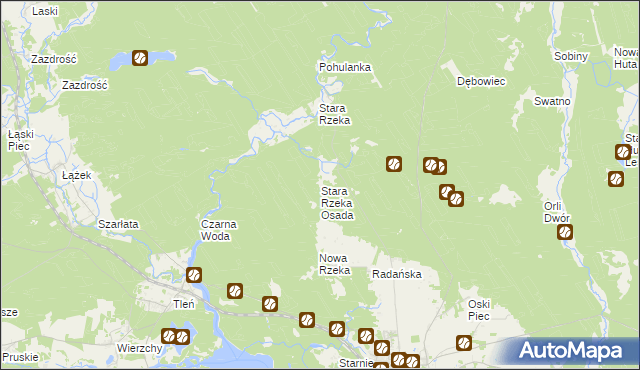 mapa Stara Rzeka Osada, Stara Rzeka Osada na mapie Targeo