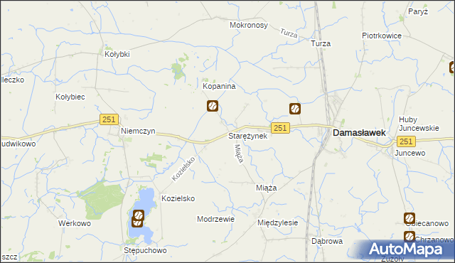 mapa Starężynek, Starężynek na mapie Targeo