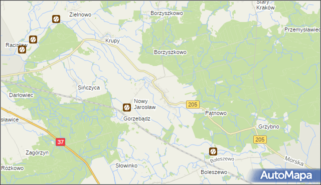 mapa Stary Jarosław, Stary Jarosław na mapie Targeo