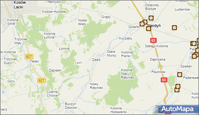 mapa Stary Ratyniec, Stary Ratyniec na mapie Targeo