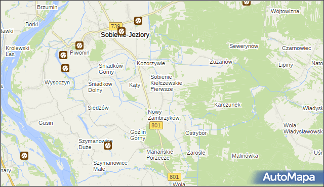 mapa Stary Zambrzyków, Stary Zambrzyków na mapie Targeo