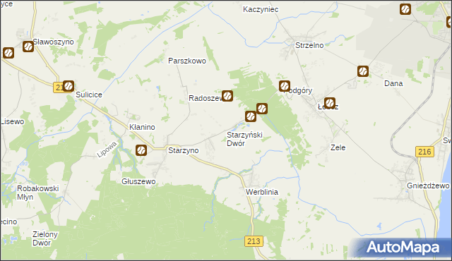 mapa Starzyński Dwór, Starzyński Dwór na mapie Targeo