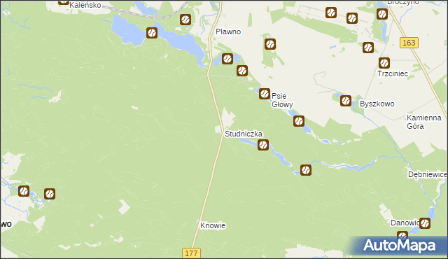 mapa Studniczka, Studniczka na mapie Targeo