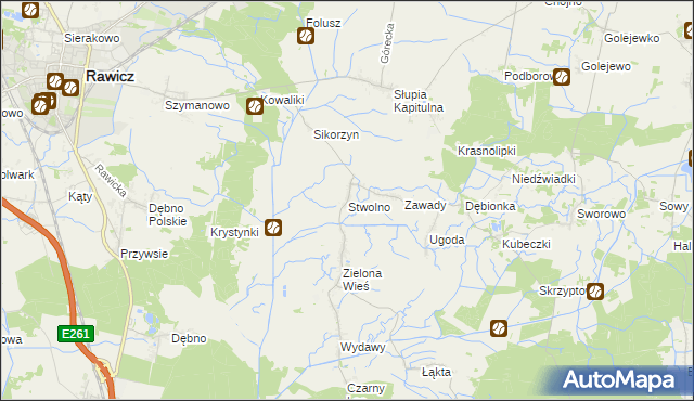 mapa Stwolno, Stwolno na mapie Targeo