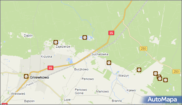 mapa Suchatówka, Suchatówka na mapie Targeo