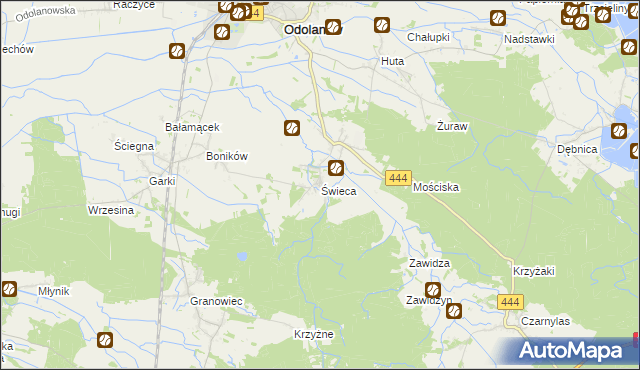 mapa Świeca, Świeca na mapie Targeo