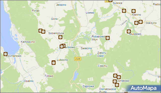 mapa Świecino, Świecino na mapie Targeo