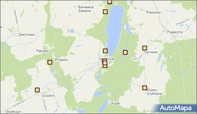 mapa Swobnica, Swobnica na mapie Targeo