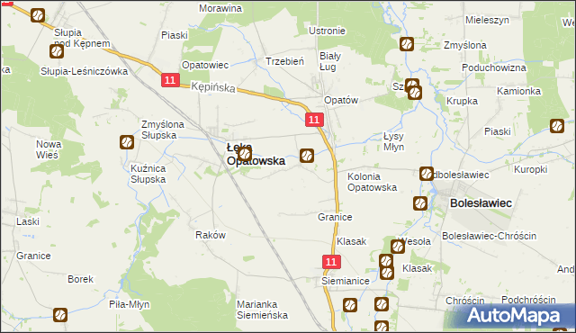 mapa Szalonka, Szalonka na mapie Targeo