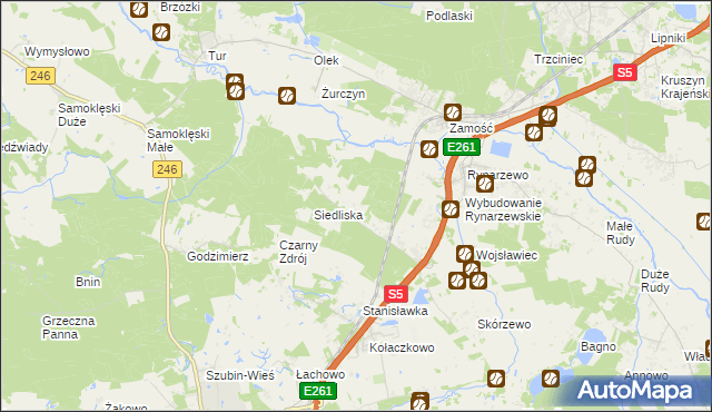 mapa Szkocja gmina Szubin, Szkocja gmina Szubin na mapie Targeo