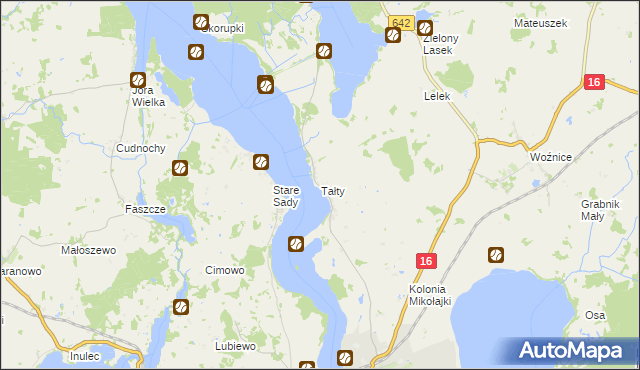 mapa Tałty, Tałty na mapie Targeo