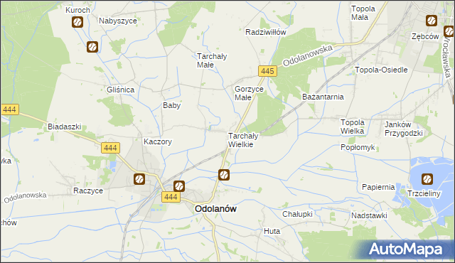 mapa Tarchały Wielkie, Tarchały Wielkie na mapie Targeo