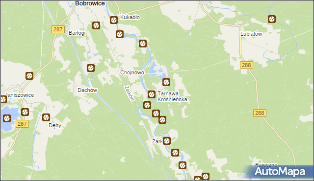 mapa Tarnawa Krośnieńska, Tarnawa Krośnieńska na mapie Targeo