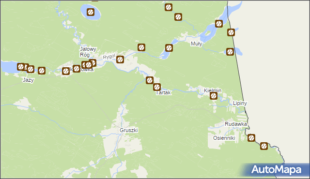 mapa Tartak gmina Płaska, Tartak gmina Płaska na mapie Targeo