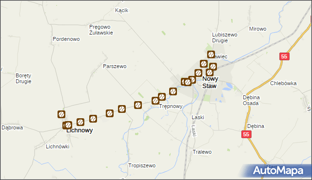 mapa Trępnowy Osada, Trępnowy Osada na mapie Targeo