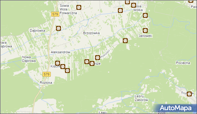 mapa Truskawka, Truskawka na mapie Targeo