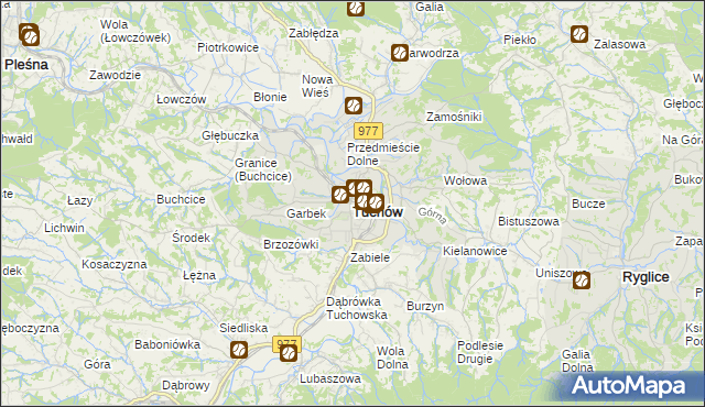 mapa Tuchów, Tuchów na mapie Targeo