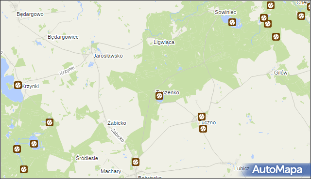 mapa Tuczenko, Tuczenko na mapie Targeo