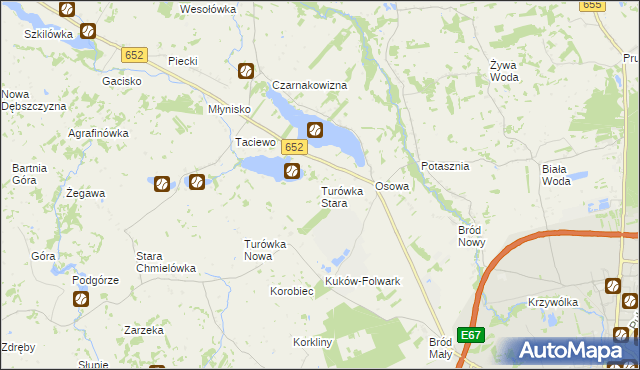 mapa Turówka Stara, Turówka Stara na mapie Targeo