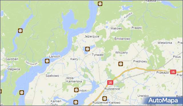 mapa Tynwałd, Tynwałd na mapie Targeo